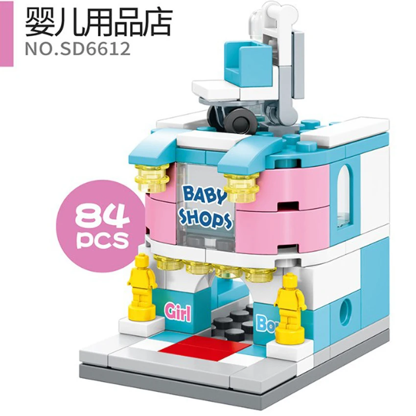 Городской детский мини улиц города строительные блоки сборка &quotсделай сам&quot 3D