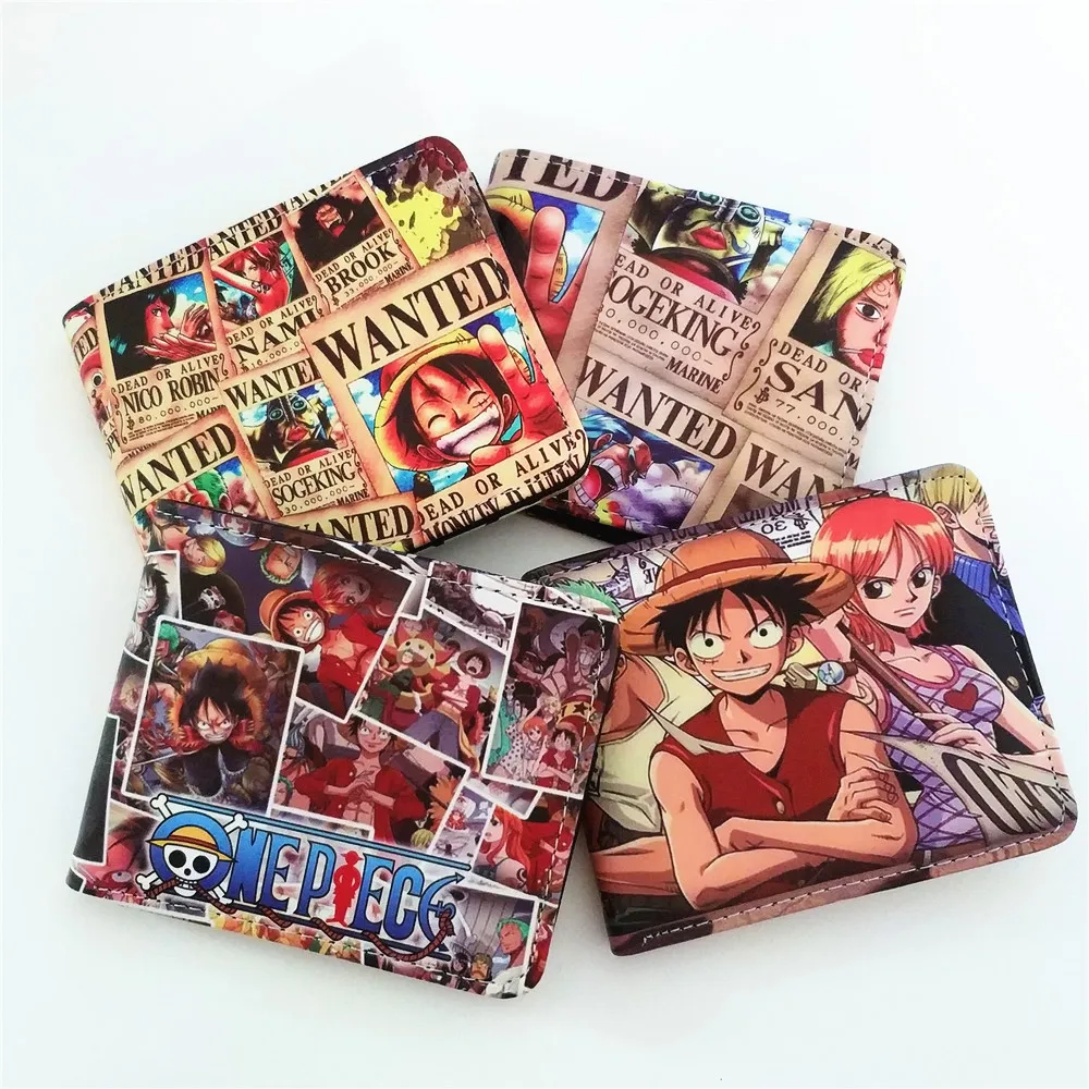 7 видов Аниме One Piece OP мужской женский кошелек короткий PU портмоне ID/Кредитные