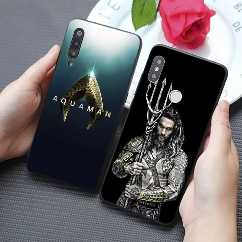 Чехол Aquaman для xiaomi mi 10 pro 9 9t se 8 pocophone f1 a3 mix 3 Прозрачный мягкий силиконовый чехол