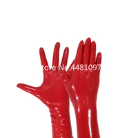 moulding latex gloves sexy women latex rubber short gloves five finger gloves for ladies one size steampunk