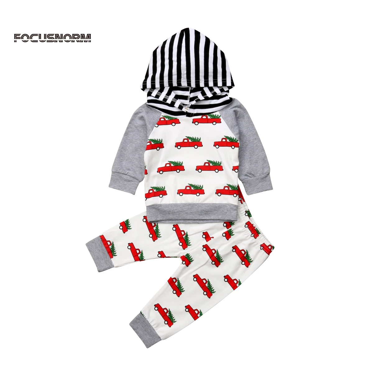 Одежда для новорожденных мальчиков и девочек с рождественской елкой топы