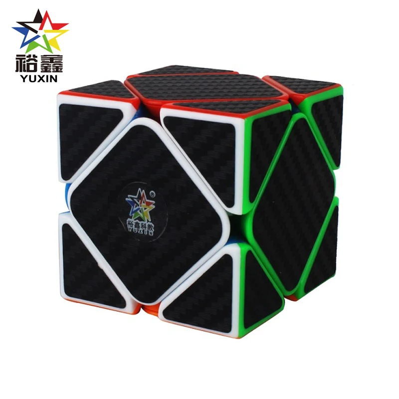 Наклейка из углеродного волокна YUXIN скошенный магический куб скоростной