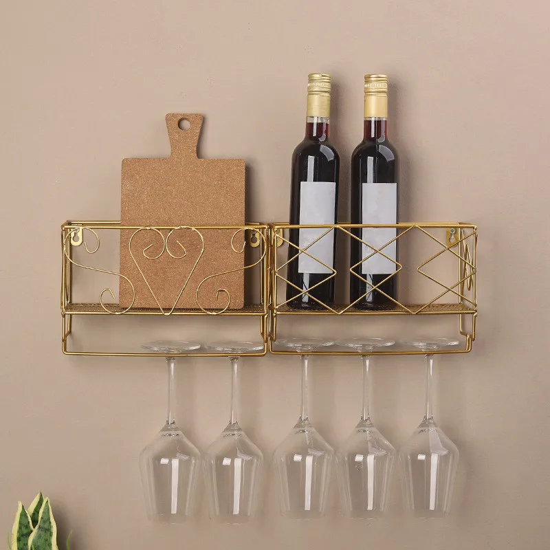 Полка для Винных Бокалов настенная подвесная полка хранения вещей подставка