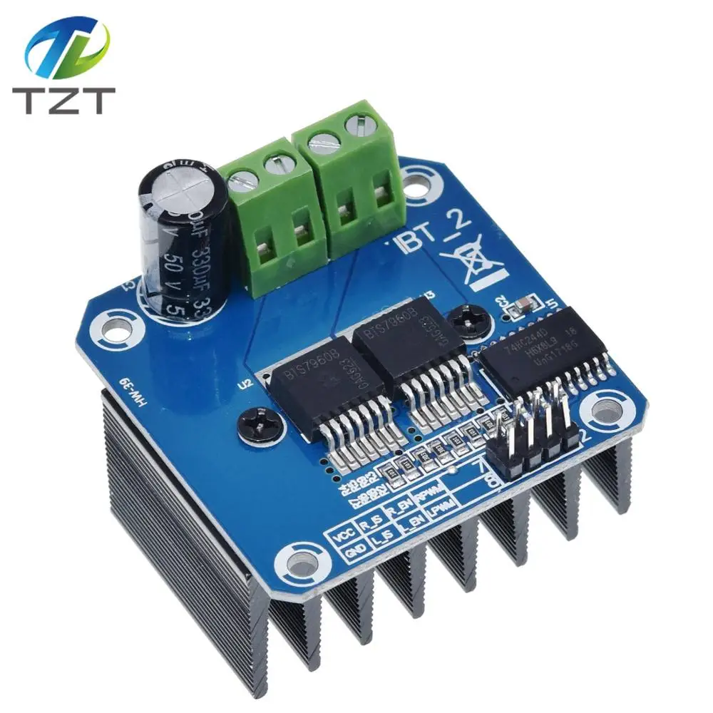 TZT двойной BTS7960 43A h мост мощный модуль драйвера двигателя/diy умный автомобильный