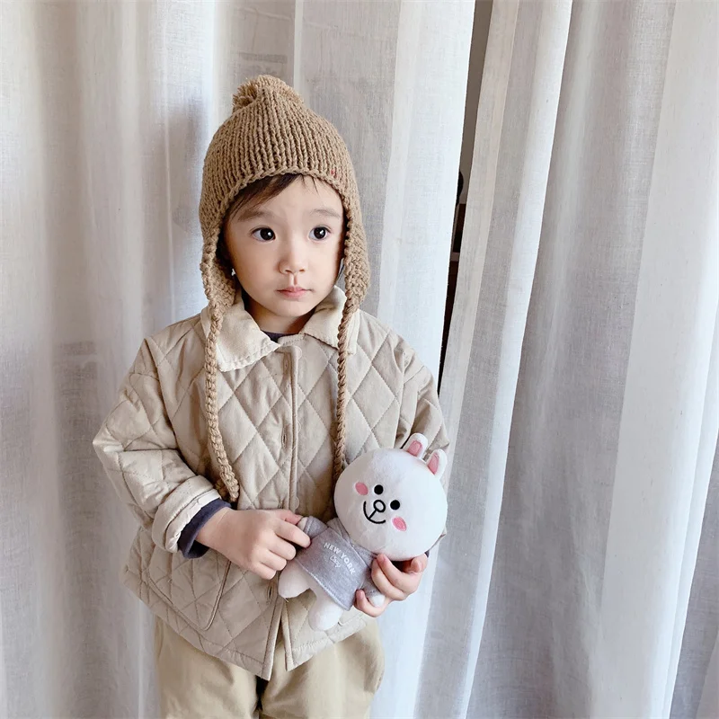 

Girls Baby's Kids Coat Jacket Outwear 2021 Charming Thicken Velvet Winter Autumn Top Cotton Cardigan Children's Clothing