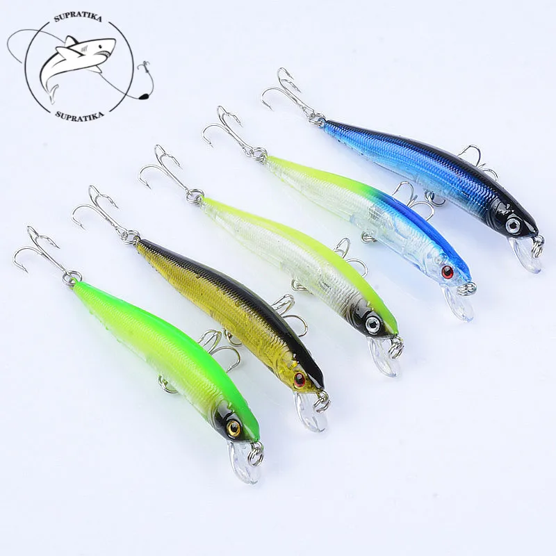 

5 шт./лот Реалистичная искусственная жесткая блесна, морские плавающие рыболовные приманки 9,7 см/8,2 г, плавающий воблер с несколькими окусами...