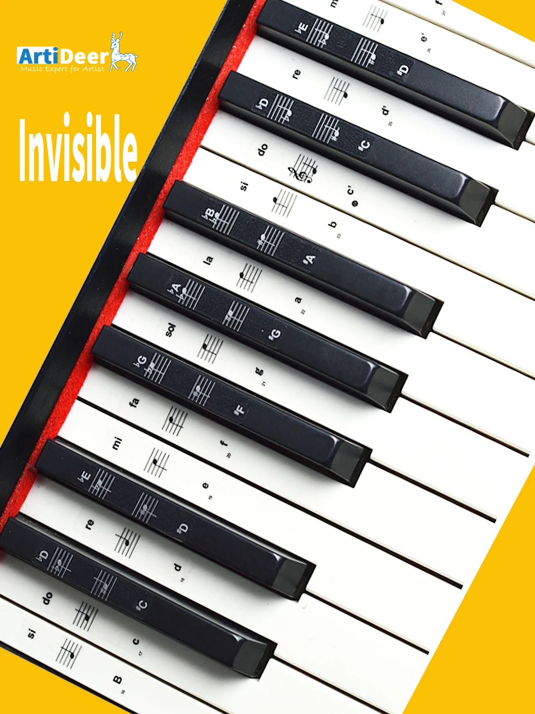 

Music Notes for Piano Stickers Keyboard Accessories Musical Instruments Parts Protection Synthesizer 88 61 Keys