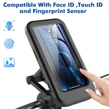 Bike Motorcycle 360 Adjustable Phone Stand Holder Bicycle Handlebar Outdoor Waterproof Mobile Support Mount Navigation Bracket