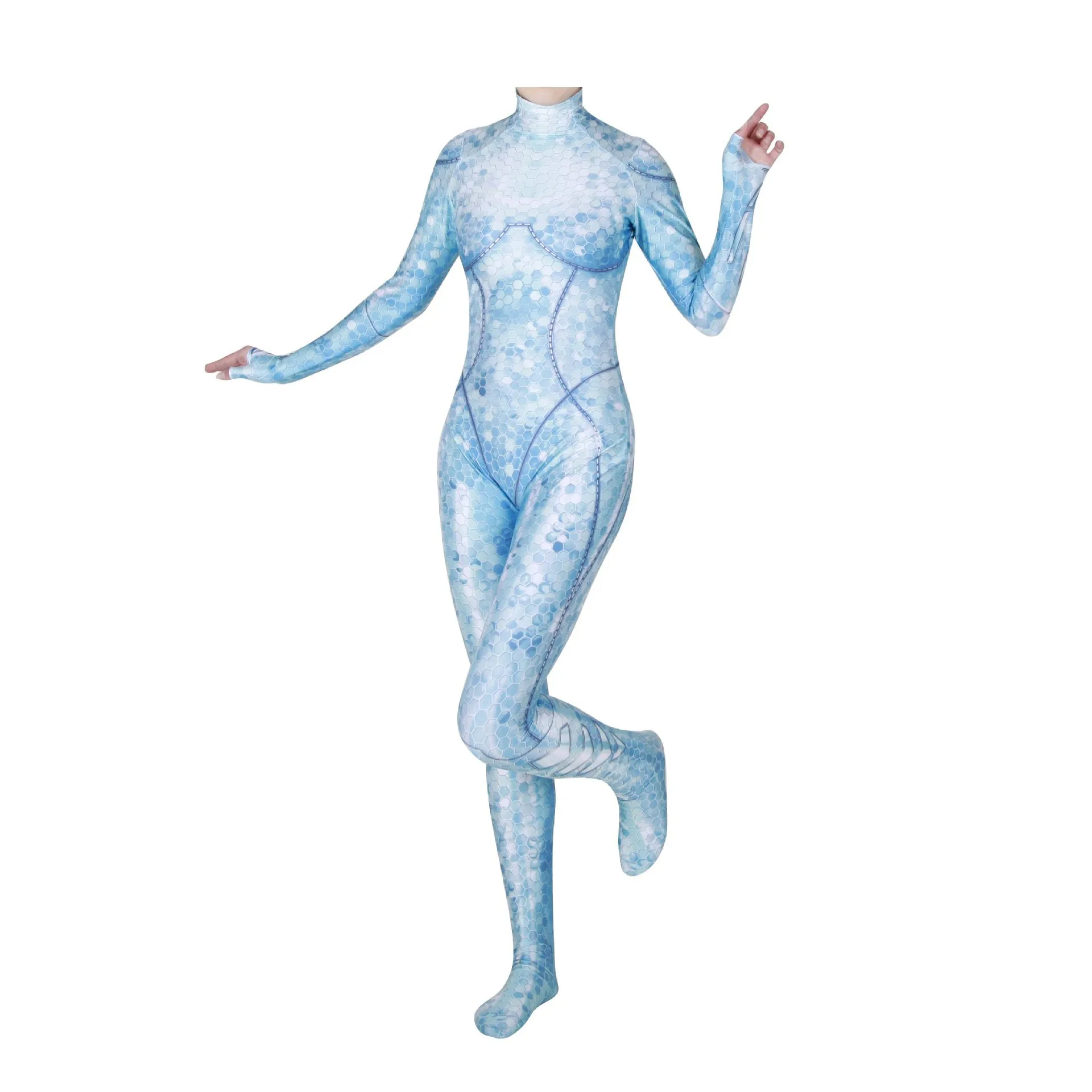 Костюм для косплея супергероя Aquaman Mera Mom Хэллоуин Zentai спандекс полиэстер взрослый