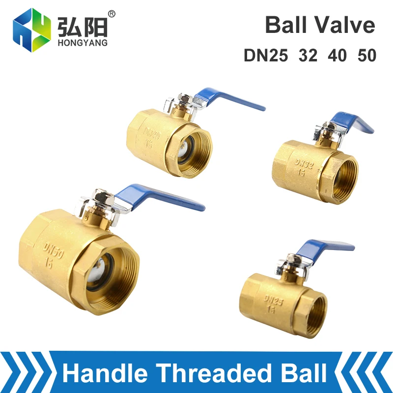 

Internal Thread Brass Ball Valve Handle Joint Copper Pipe Adapter Adapter DN25 DN32 DN40 DN50 Control Pipe Fittings