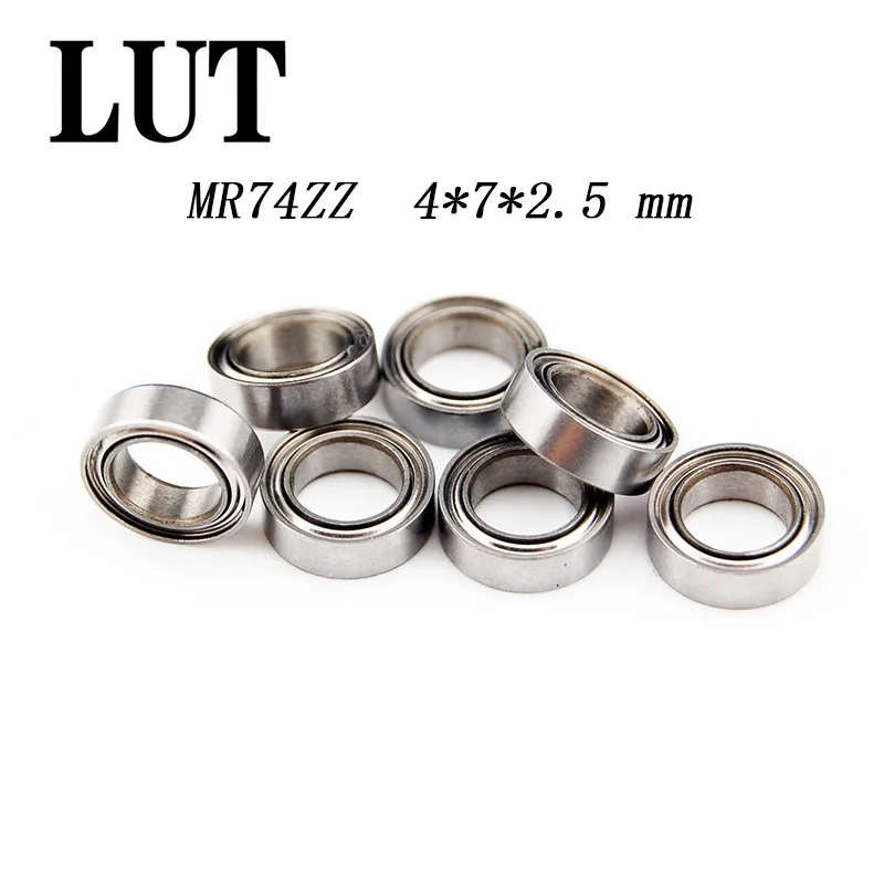 30PCS High quality ABEC-5 MR74ZZ MR74Z MR74 ZZ L-740ZZ 4x7x2.5 mm 4*7*2.5 metal shield Miniature deep groove ball bearings | Обустройство
