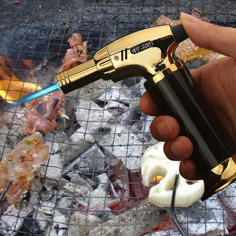 Горячее предложение зажигалка для барбекю фонарь сигар турбо струйный бутановый