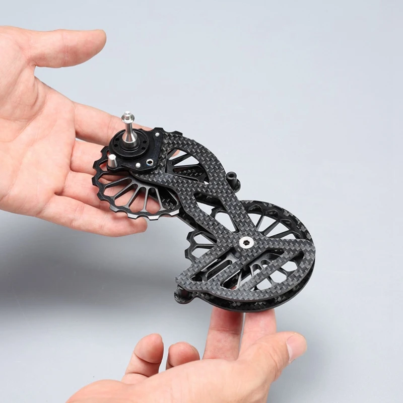 

17T Carbon Fiber Bicycle Ceramic Bearing Pulley Wheel Set Rear Derailleurs Guide for SRAM RED RIVAL FORCE 10S 11S