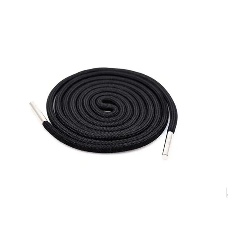 1Pc Solid Color Polyester Cord 140CM Copper Bead Caps Decorative Cap Rope For Sweater Sports Pants Waist Rope Belt