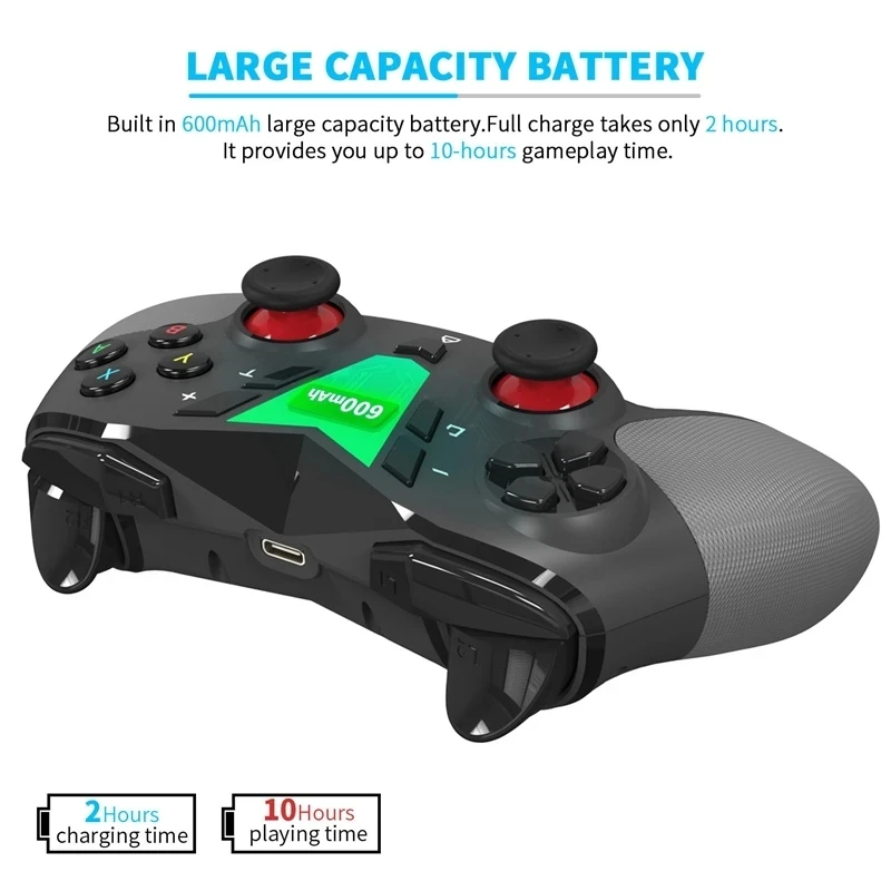 Wireless Pro Game Controller for Nintendo Switch Bluetooth Gamepad Supports 6-Axis Gyroscope 3 Gears Vibration | Электроника