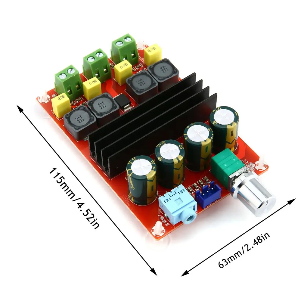 

TPA3116 2*100W Bluetooth Digital Power Amplifier Board Dual Channel Digital Audio Amplifier Board Module Super Bass Ampl