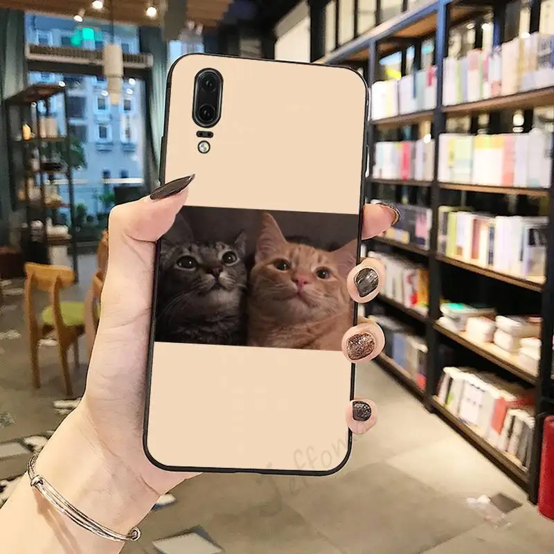 

Aesthetics dog cat cute Phone Case For Huawei honor Mate P 10 20 30 40 i 9 8 pro x Lite smart 2019 nova 5t