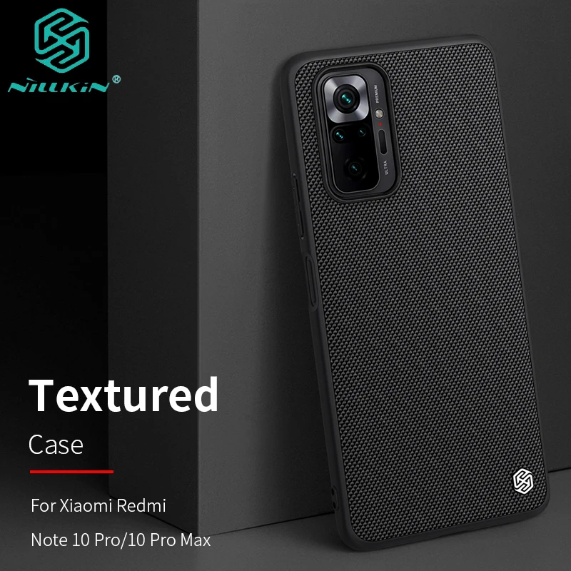 

For Redmi Note 10 Pro Case Original Nillkin Textured Weaving Nylon Fiber Protective Cover for Redmi Note 10 4G 5G чехол