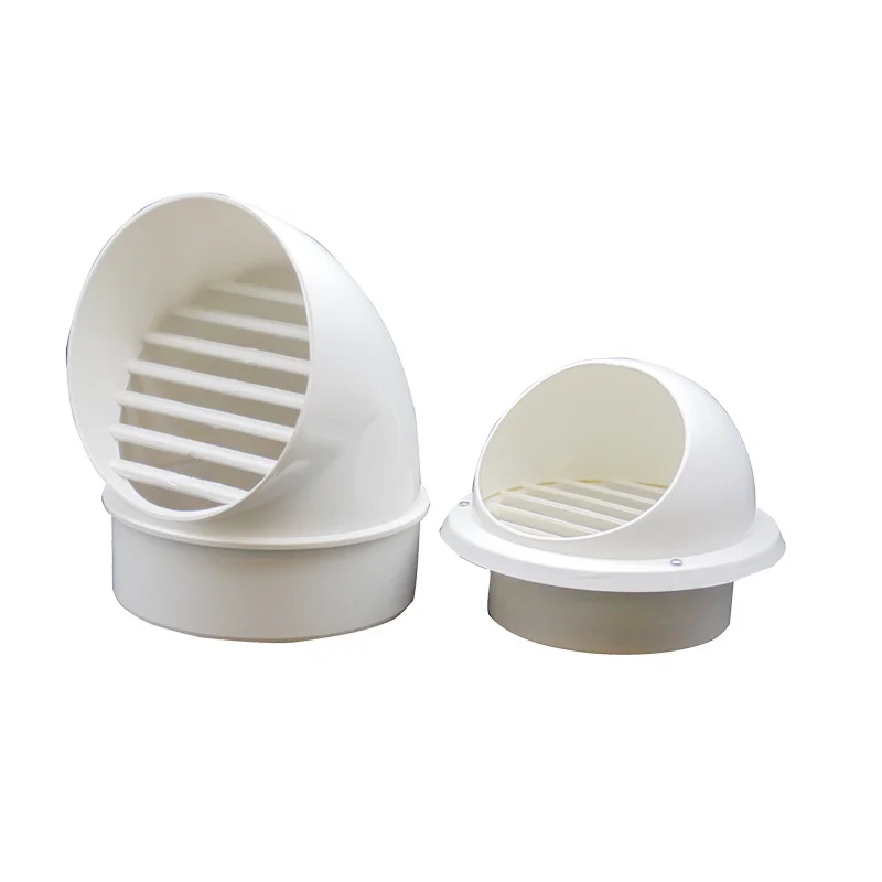 

New PVC Ventilation Exhaust Grille round Wall Ceiling Air Vent Grille Ducting Cover Outlet Heating Cooling Waterproof Vent Cap