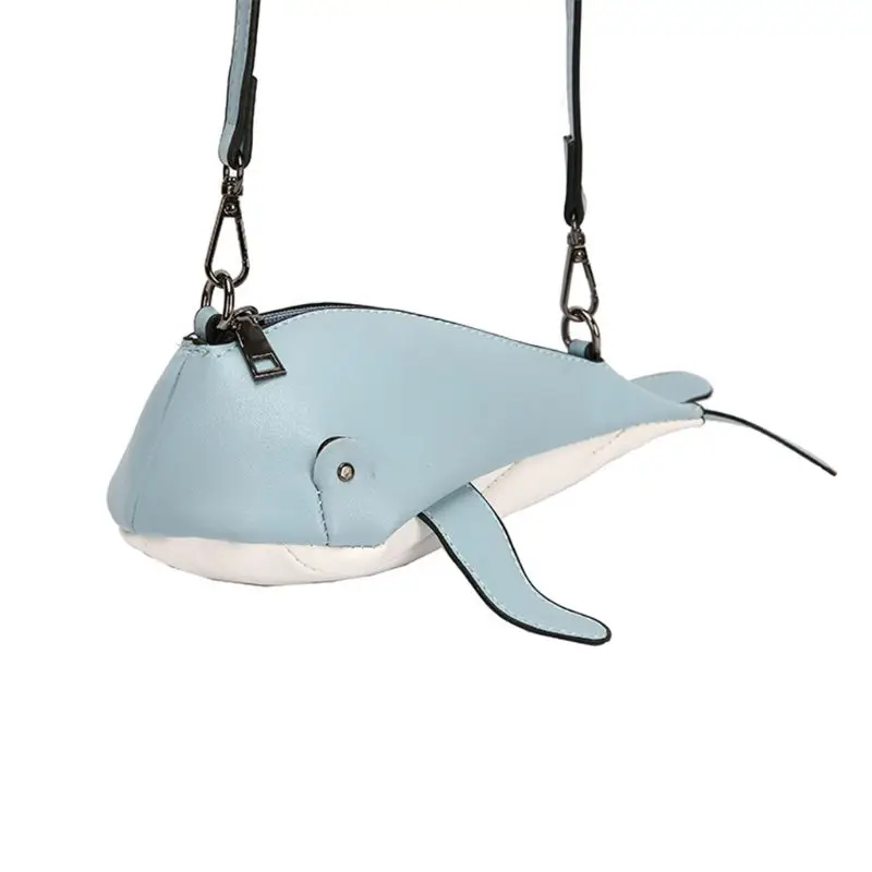 

Women Girl Cute Whale Shape PU Leather Handbag Shoulder Messenger Crossbody Bag Satchel Tote Purse
