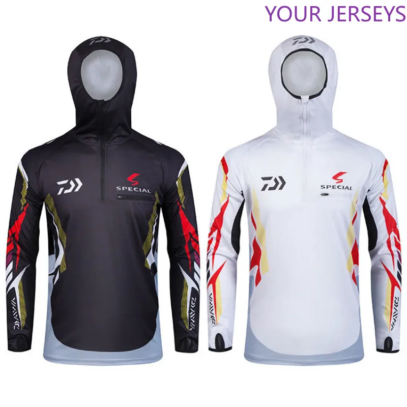 

Long Sleeve Hooded Fishing Clothing New Outdoor Fishing Sun Protection Clothing Men Breathable Quick-drying UV Fishing Clothing