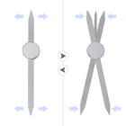 Аксессуары для микроволокна линейка для бровей из нержавеющей стали, Компас для перманентного макияжа, трафарет, инструмент для измерения бровей, товары для тату