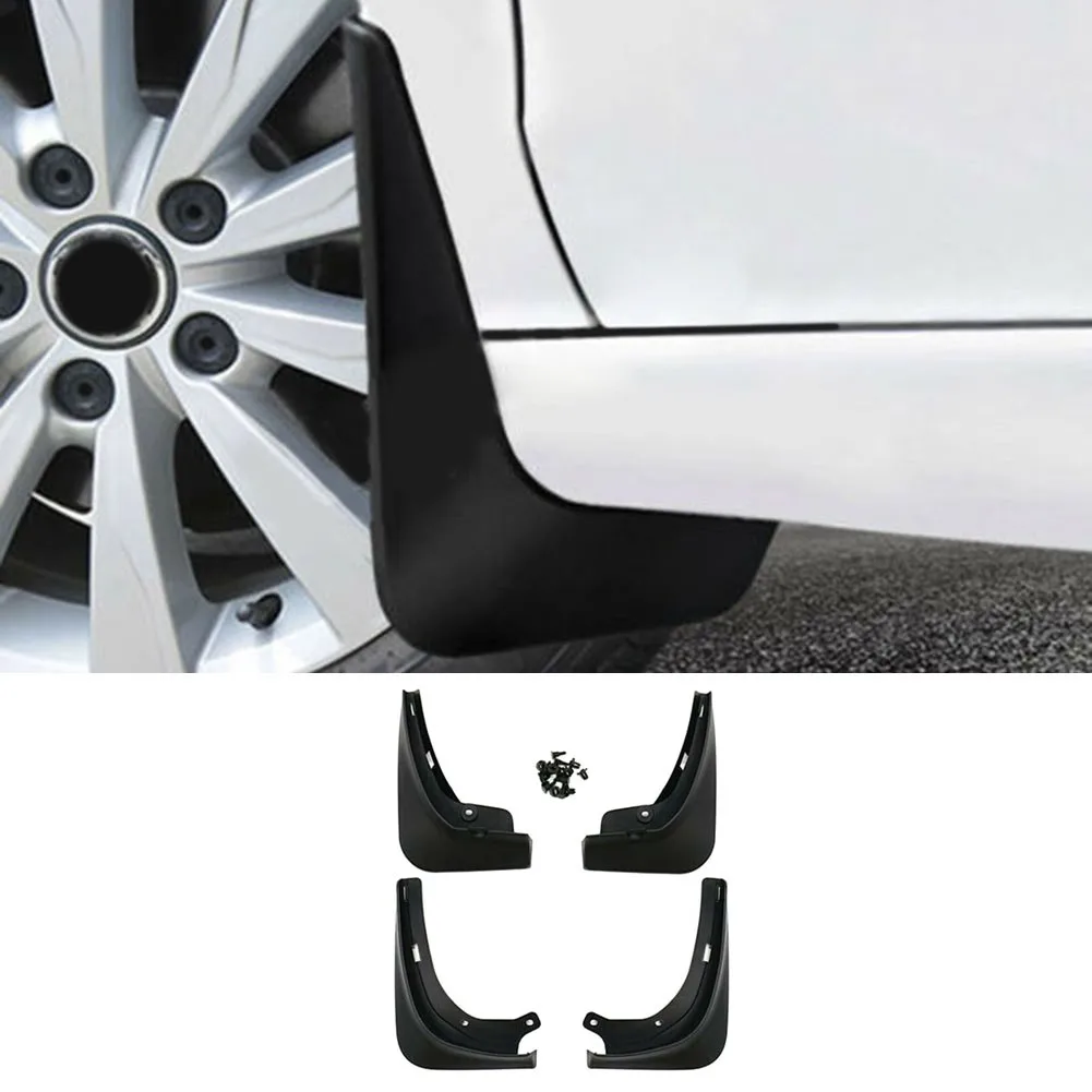 

4Pcs Splash Guards Auto Black Car For 2020 2021 Tesla Model Y Plastic New