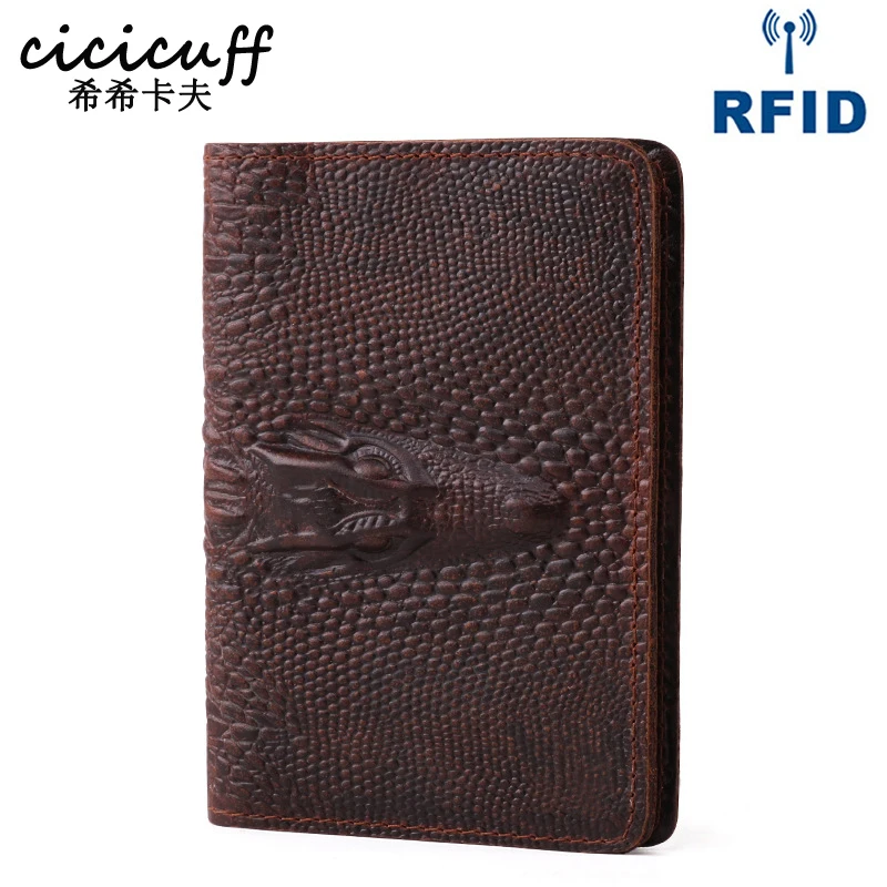 Держатель для паспорта из натуральной кожи с RFID защитой|Держатели карт и