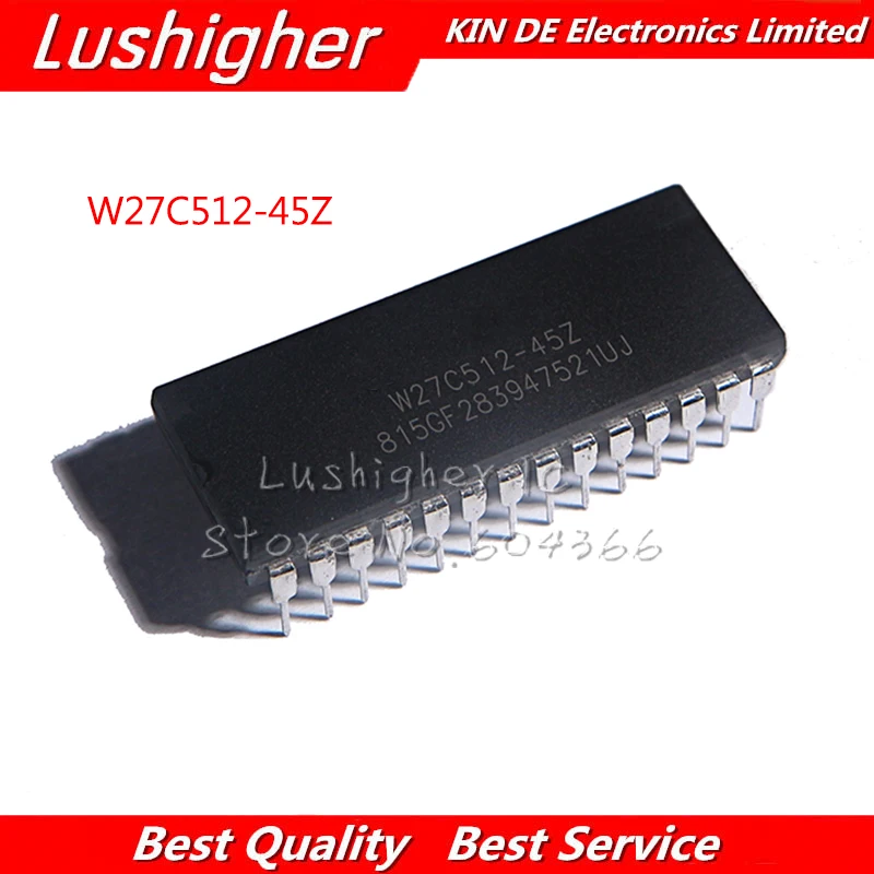 5 шт W27C512 45Z DIP 28|Интегральные схемы| |