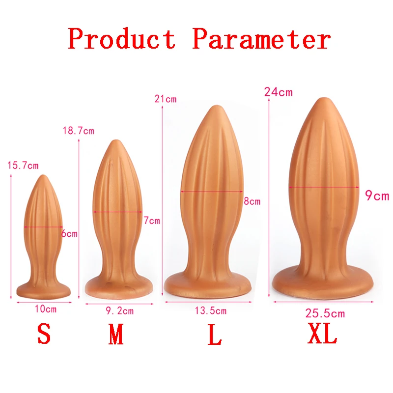 

Huge Anal Plugs With Suction Cup Silicone Realistic Dildo Butt Plug Anus Expander Sextoys For Men Vagina Dilator Erotic Products