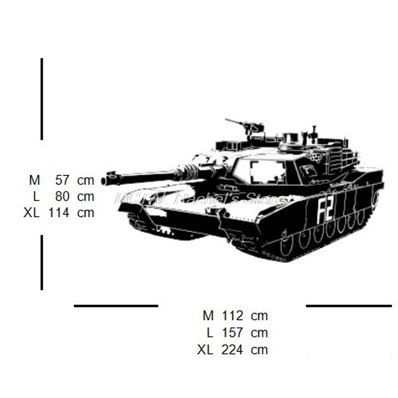 F2 Tank Wall Sticker Military Weapon Army Decal Vinyl Sticker House Murals For Kids Room Decoration