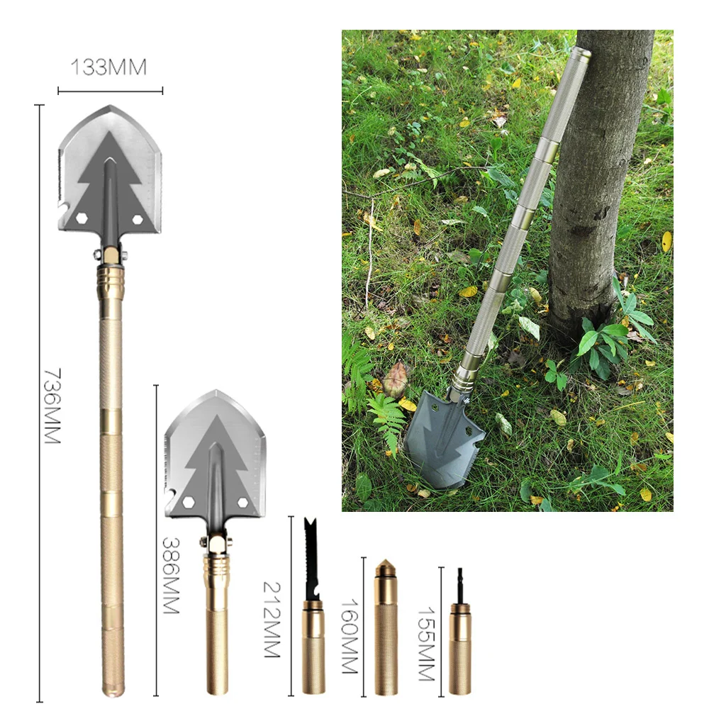 Профессиональная Военная Лопата для выживания на открытом воздухе Складная