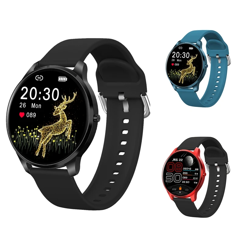 

Smart Watch Ip68 Waterproof BT 5.0 Pedometer Blood Pressure Heart Rate Monitor Alarm Clock For IOS Android