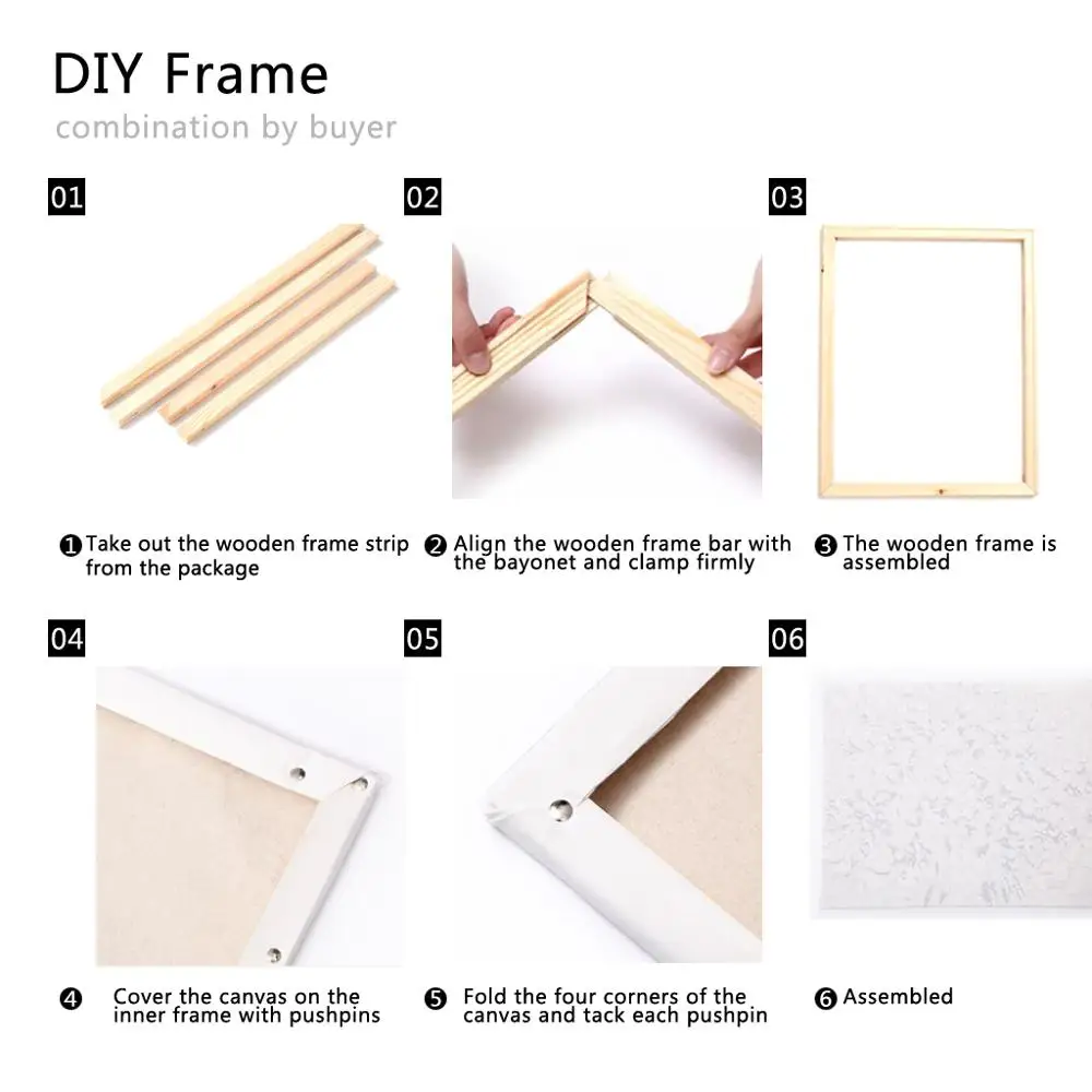 40x50 см DIY Набор для рисования по номерам красочные Львы животные ручная роспись