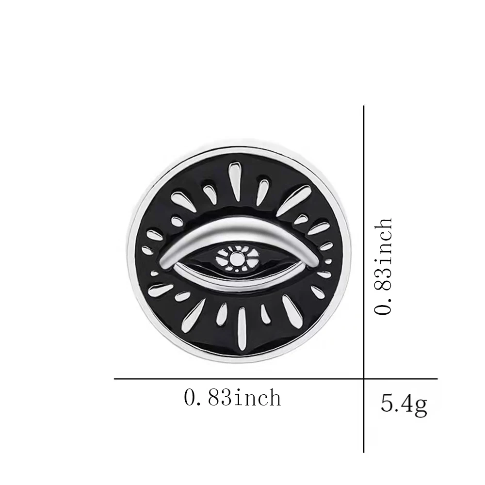 Аксессуары для Хэллоуина "Темные черные глаза волшебника" эмальовая булавка на грудь ювелирное украшение значок панк брошь подарок для друзей.