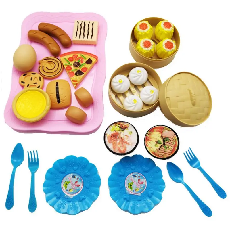 

1 Set Children Play House Role-playing Game Simulation Food Hamburger Model Set Snacks Cognitive Kitchen Cooking Educational