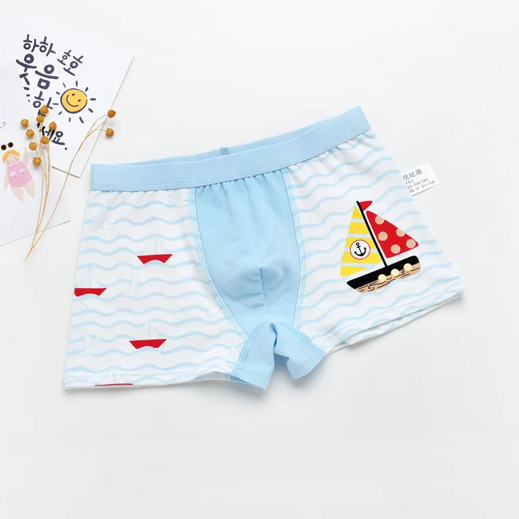 1 шт. трусы боксеры для мальчиков 2 10 лет с мультяшным принтом|Нижнее белье| |