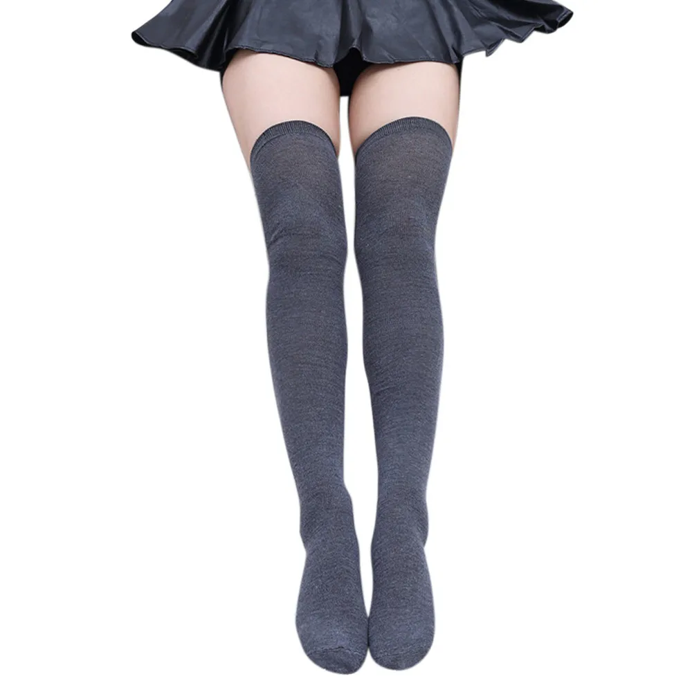 1 Pair Over Knee High Socks Girls Womens New Fashion Thigh High meias zapatos mujer korean style women skarpetki damskie