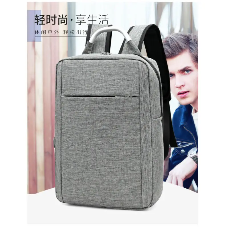 Мужской рюкзак с защитой от кражи зарядка через USB большой для ноутбука дорожная