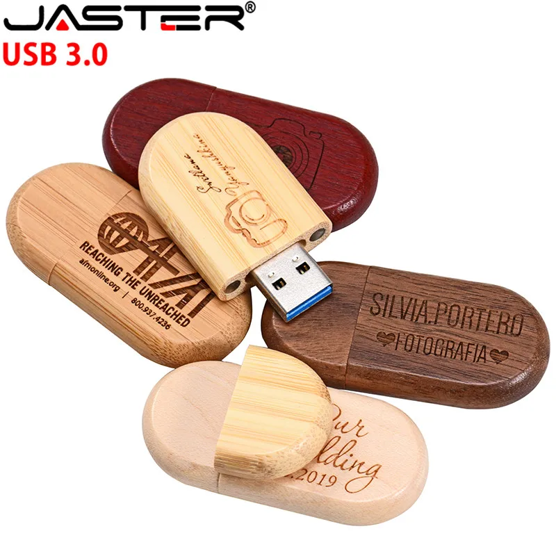 USB флеш накопитель JASTER деревянный 4/8/16/32/64 ГБ|USB флэш-накопители| |