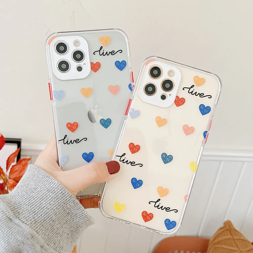 

Korean style art love for iPhone12 promax mobile phone case