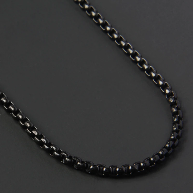

2021 Fashion New Figaro Chain Necklace Men Stainless Steel Gold Color Long Necklace For Men Jewelry Gift Collar Hombres