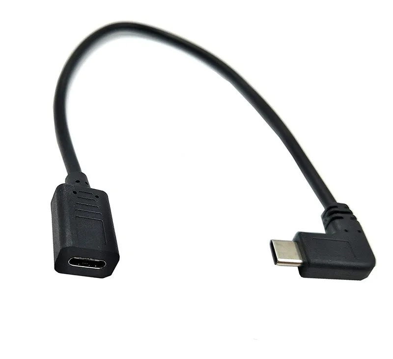 

Правый и левый Угловой 90 градусов USB-C USB 3,1 type-C папа-мама удлинитель