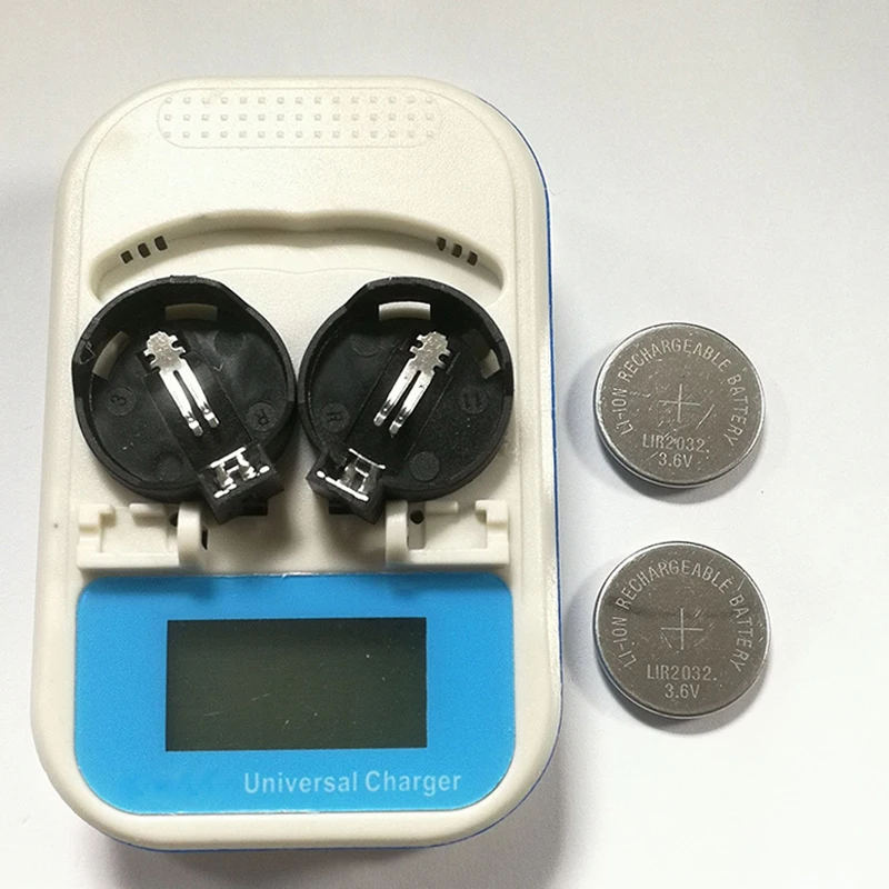 1 компл./лот (1 шт. интеллигентая (ый) зарядное устройство + 2 батарейки 3 6 v) /LIR2032 LIR2032