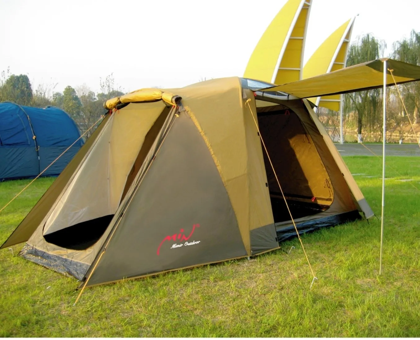 туристическая автоматическая палатка 4 5 6 7 х местная для кемпинга двухслойная