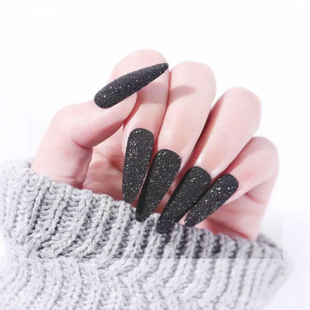 

Shining Sugar Nail Powder Hair Wool Shining Nail Art Dipping Decoration Nail Pigment Nail Art Glitter Diy Powder Black Dust C9c4