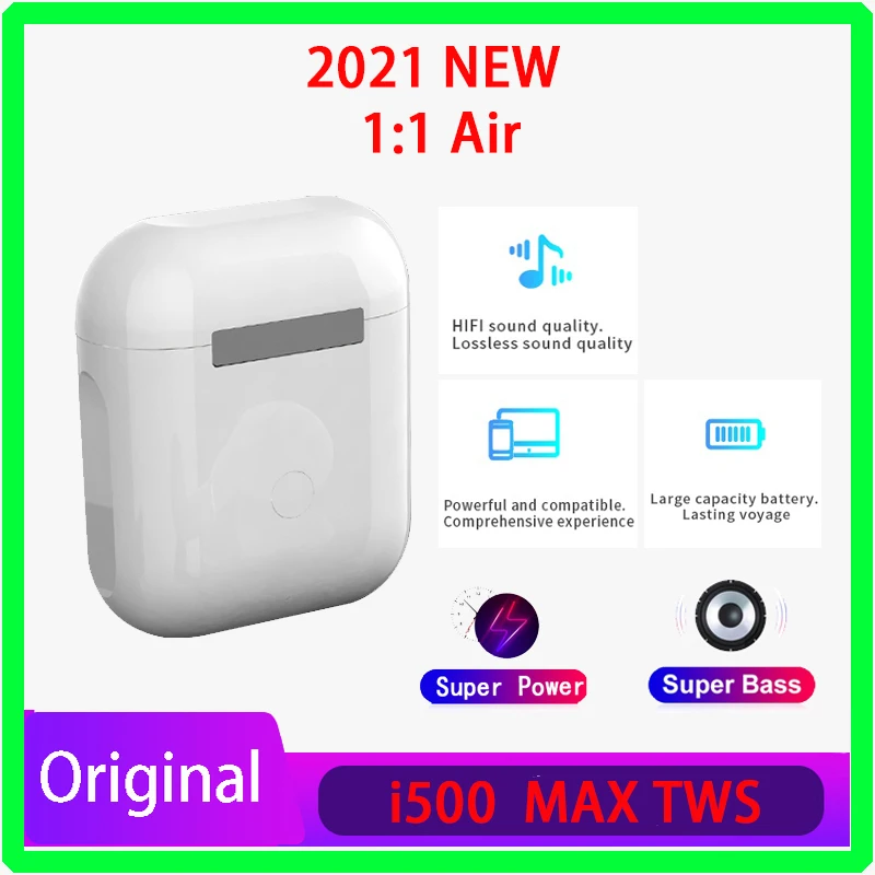 

2021 Original i500 MAX TWS Wireless Earphone Rename Bluetooth 5.0 Super Earbuds PK i7 i9 i11 i12 i14 i15 i16 i18 i30 i1000 i9000
