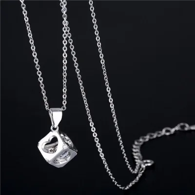 Женское Ожерелье с кулоном из циркония нержавеющей стали | Украшения и