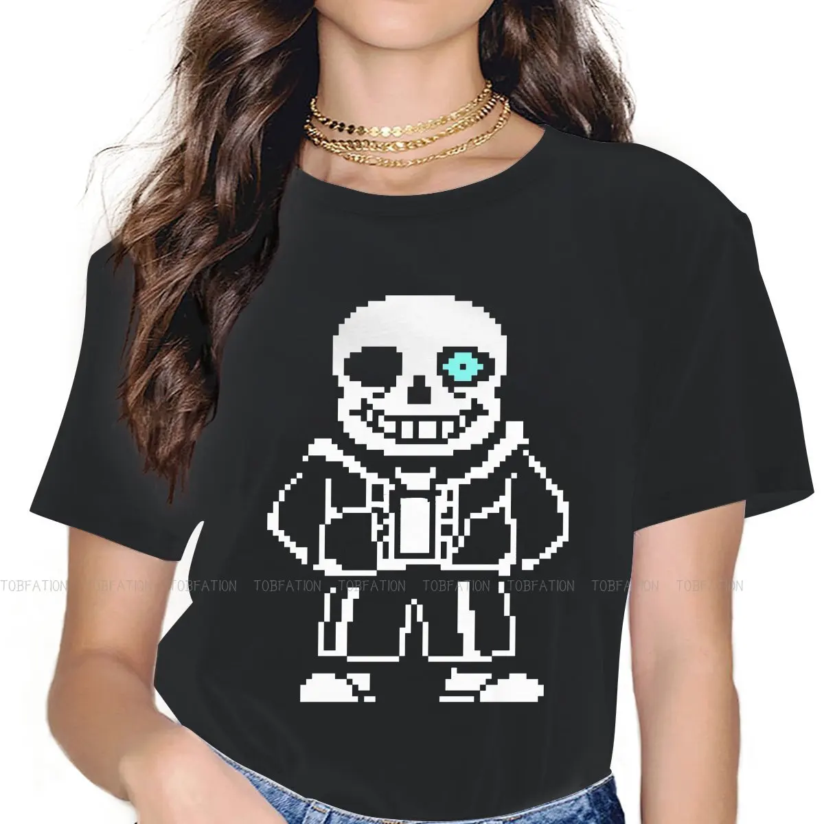 

Special White Newest TShirts Undertale Frisk Toriel Sans Papyrus Game Woman Harajuku Pure Cotton Tops T Shirt Round Neck Big