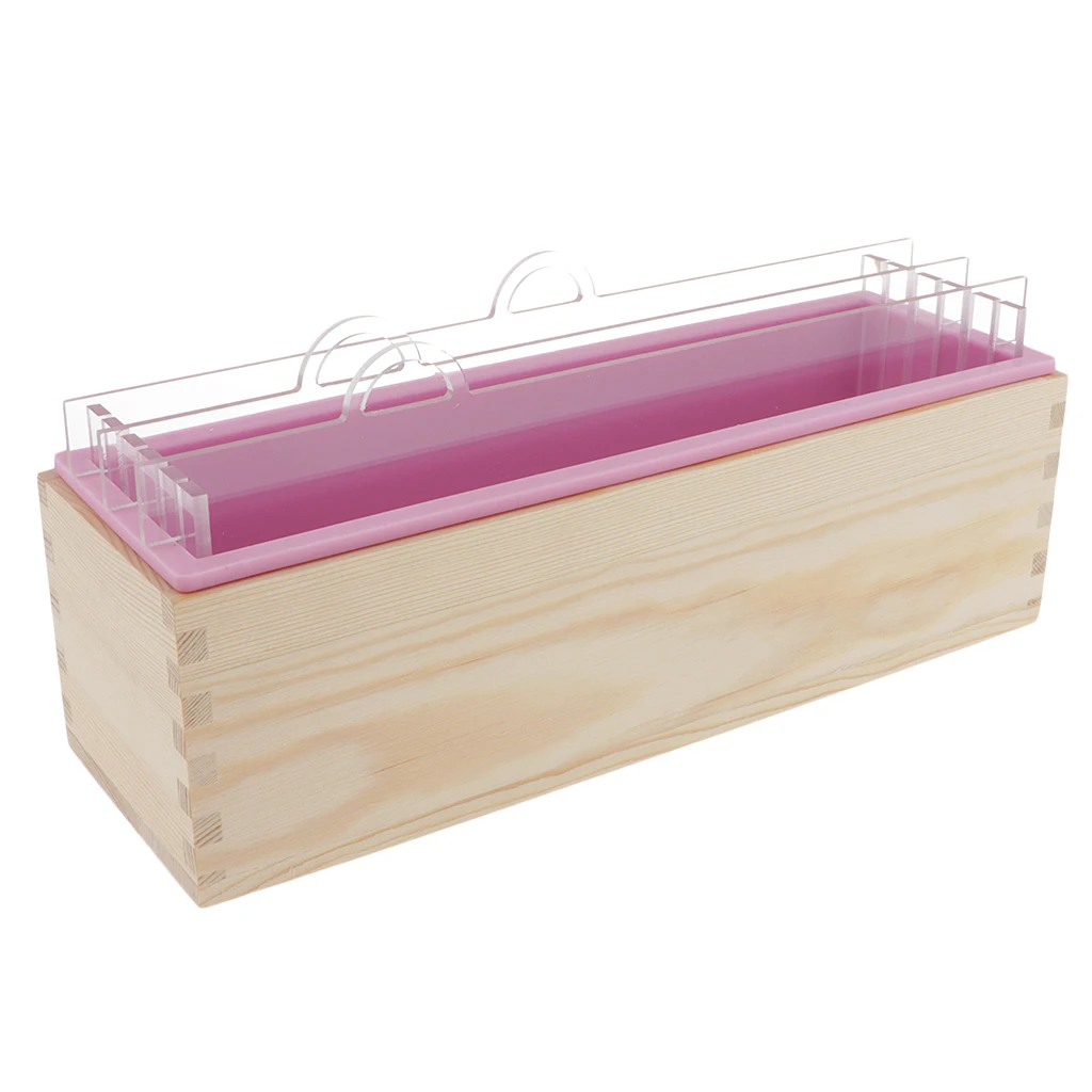 Rectangle Wood Box Silicone Soap Mold DIY Candle Tool For Toast Loaf Baking | Дом и сад